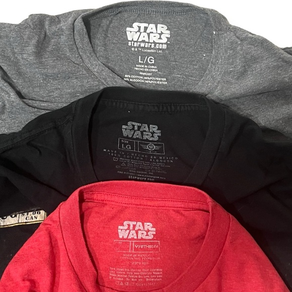 Star Wars Other - Bundle of Three Star Wars T-shirt All Size L